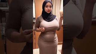curvy muslim hijab aunty with girl satisfaction ma