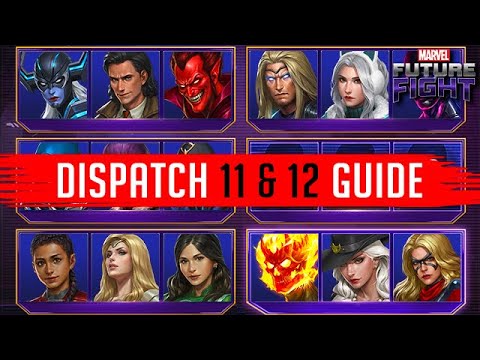 NEW BEST TEAMS Guide for DISPATCH Sector 11 and 12 - Marvel Future Fight