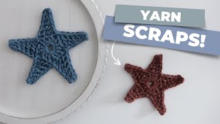 Turn Yarn Scraps into Crochet Stars in 10 Minutes!