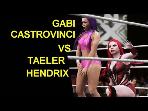 WWE 2K18 Gabi Castrovinci vs Taeler Hendrix