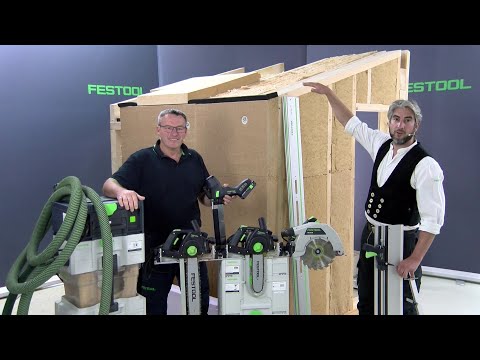 Timber Construction Special pt 3 - Processing insulation materials with the Festool system
