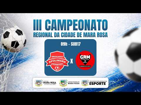 Quartas de Final | Drogaria Apolimara x GRM Futebol Clube | Sub17 Futsal | AO VIVO