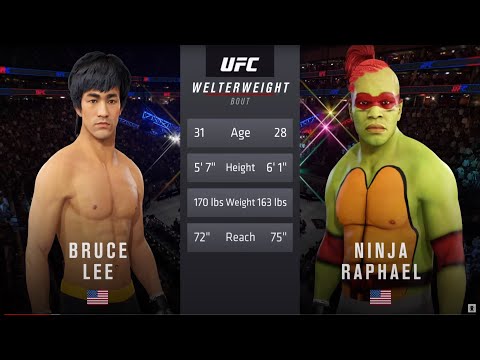 UFC 4 | Bruce Lee vs. Ninja Raphael (EA Sports UFC 4)