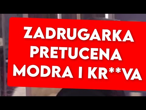ZADRUGARKA PRETUCENA, MODRA I KR**VA - UZAS