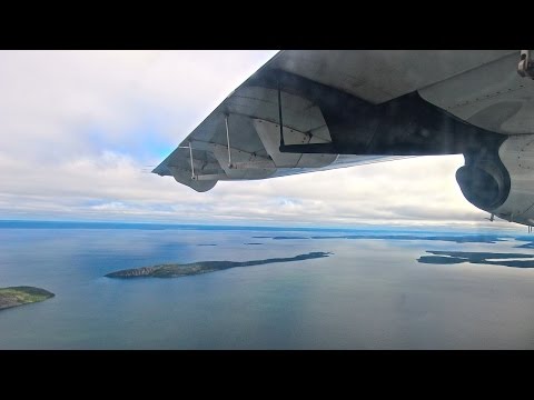 FLIGHT INTO FRONTIER FISHING LODGE ON GREAT SLAVE LAKE
