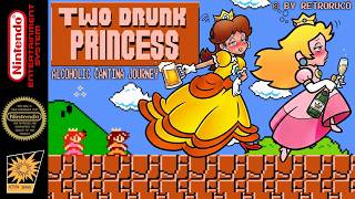 Super Princess Sis - Two Drunk Princess (SMB Two Players Hack) NES