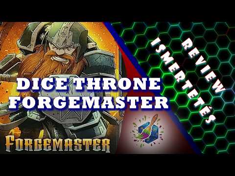 Dice Throne Forgemaster bemutató - Painting and Game