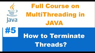 How to terminate a thread in java?