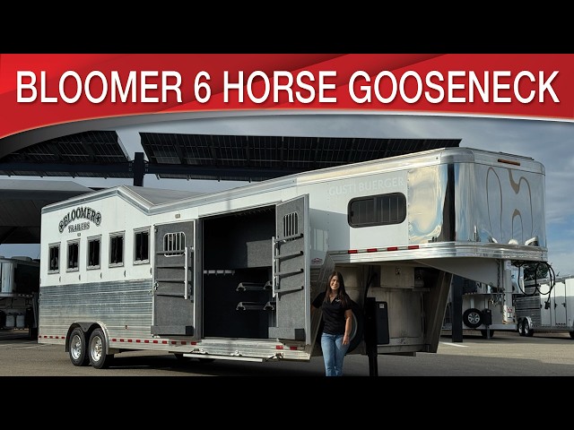 Preview image of Bloomer 6 Horse Gooseneck Trainer Trailer youtube video
