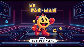 Ms. Pac-Man - Sega Genesis / Sega Mega Drive (Gameplay)