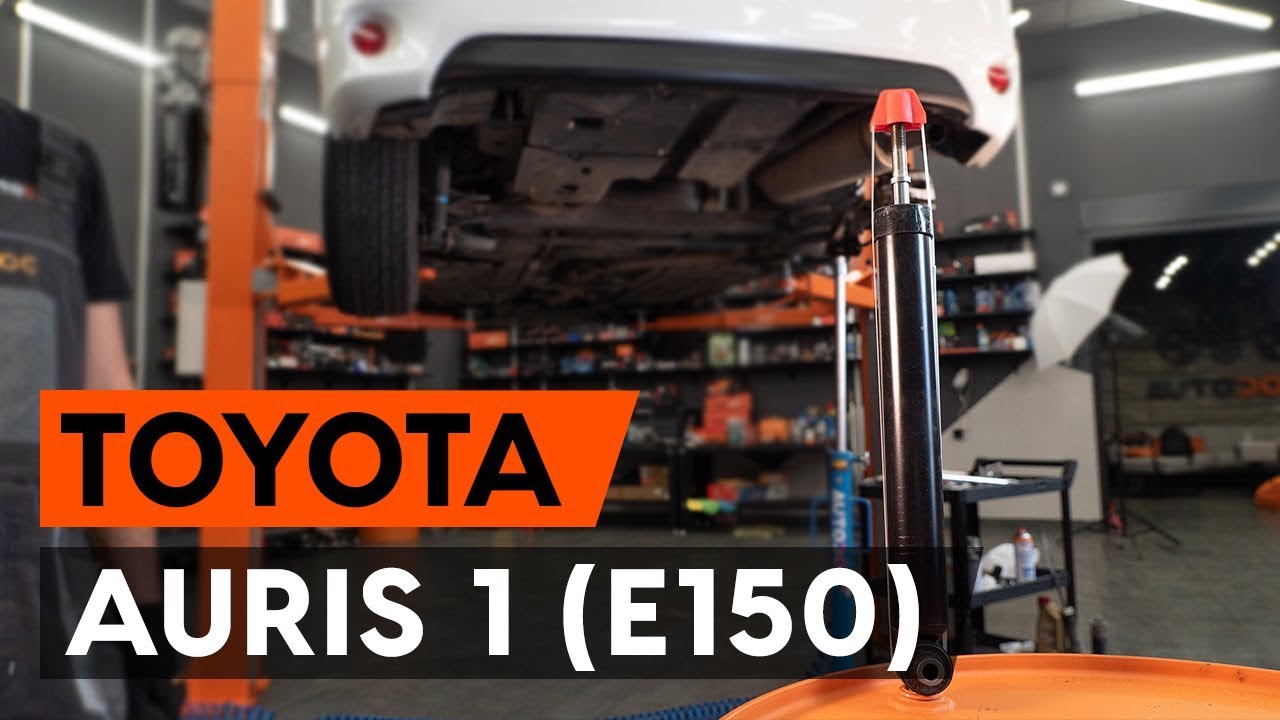 Cómo cambiar: amortiguadores de la parte trasera - Toyota Auris E15 | Guía de sustitución