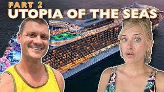 We Went To Royal Caribbean's PRIVATE Island & Behind The Scenes On Board | Utopia Of The Seas Part 2