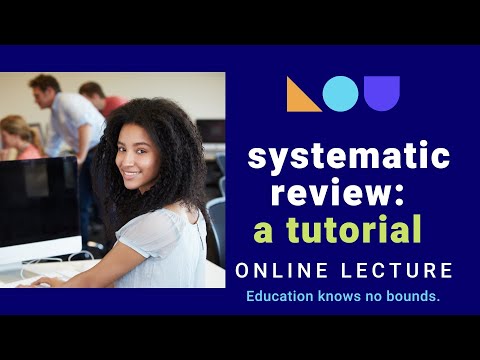 2021 PhD Research Methods: Systematic Review - Tutorial