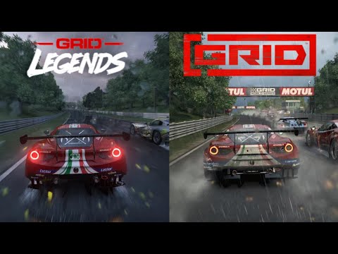 GRID Legends VS GRID (2019) | Rain Comparison | Ultra High Realistic Graphics [4K HDR 60fps]