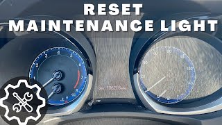 How To Reset Maintenance Oil Light in a Toyota Corolla