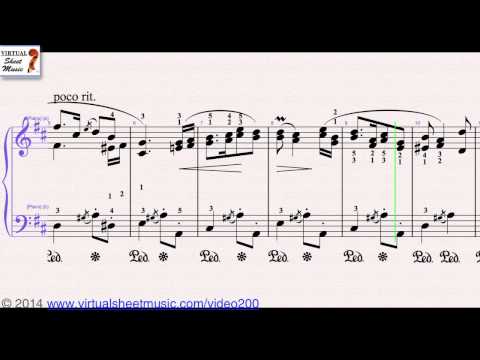Isaac Albeniz's Tango sheet music for Solo Piano - Video Score