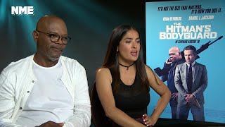 Samuel L Jackson and Salma Hayek talk action and atypical romance in The Hitman’s Bodyguard video