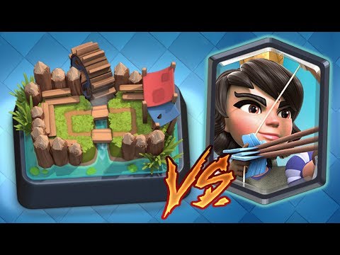 Принцесса на 1 арене Clash Royale!
