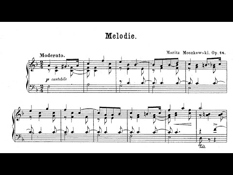 Moritz Moszkowski: Melodie Op. 18 No. 1 - Hans Kann, 1968 - MHS 1862
