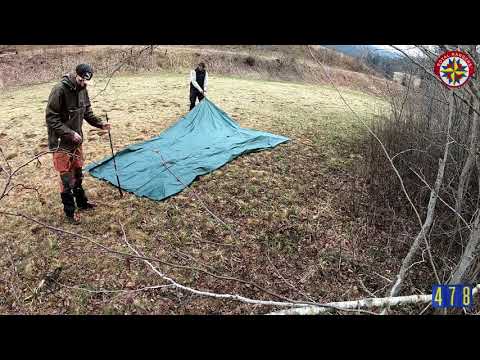 Kröte - Unterkunft mit Tarp