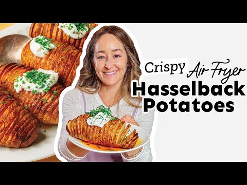Crispy Air Fryer Hasselback Potatoes
