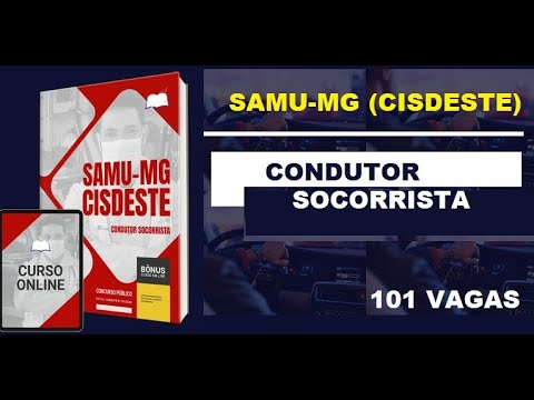 Concurso Apostila SAMU MG CISDESTE 2024 Condutor Socorrista Consórcio Intermunicipal de Saúde