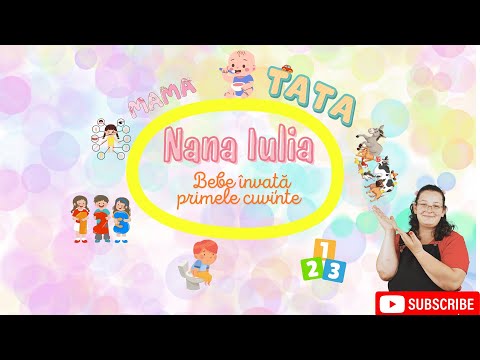 Bebe învăță primele cuvinte.