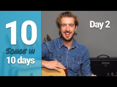 Guitar Lesson 2 - YOUR FIRST GUITAR RIFF! // LEARN 10 SONGS IN 10 DAYS for KIDS