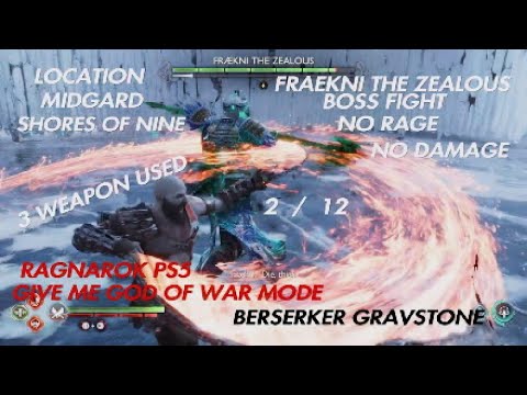 FRAEKNI THE ZEALOUS BOSS FIGHT | NO DAMAGE | NO RAGE | LOCATION | GOD OF WAR RAGNAROK PS5