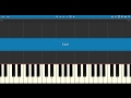 Cold by Jorge Méndez - Synthesia Tutorial - 50% speed