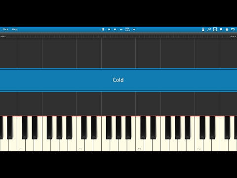 Cold by Jorge Méndez - Synthesia Tutorial - 50% speed
