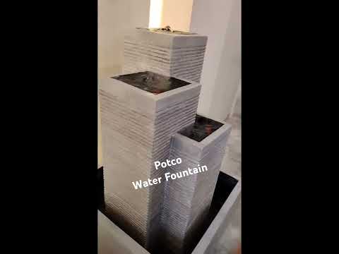 FRP Water Fountain  玻璃钢流水喷泉 Fountain Kolam Hiasan