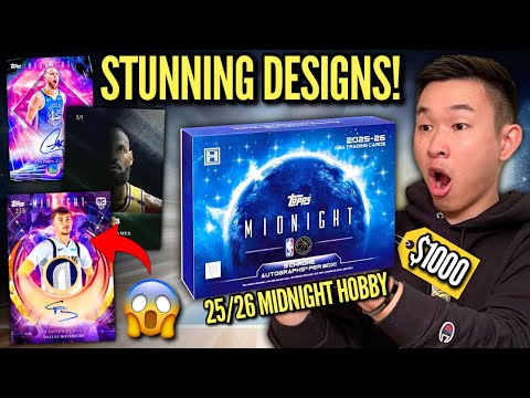 STUNNING NEW MIDNIGHT BASKETBALL CARDS (1ST RPAs)! 😱🔥 2025-26 Topps Midnight 🏀 Hobby Box Review