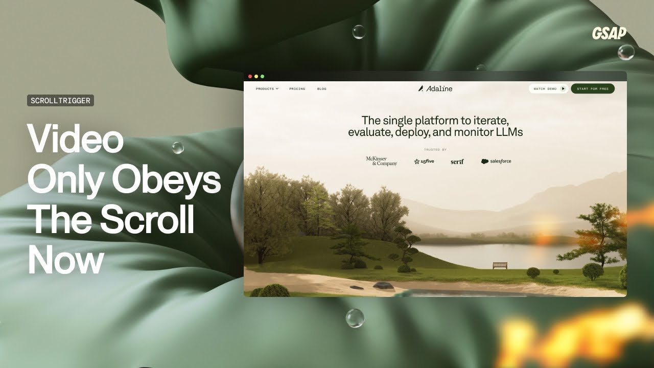 ScrollTrigger Hijacked My Video Playback (Now It Plays on Scroll)