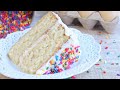 The BOMB Vanilla Cake Recipe From Scratch So Fluffy