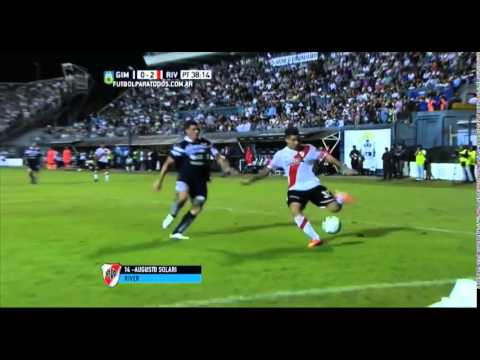 Gol de Solari - River 2 - 0 Gimnasia (LP) - Primera División 2015 - Fecha 7