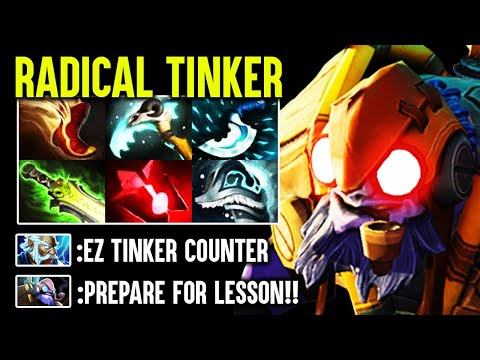 Radical Tinker God Give Lesson To Counter Pick Mid Zues - Crazy Fap Hands show Dota 2