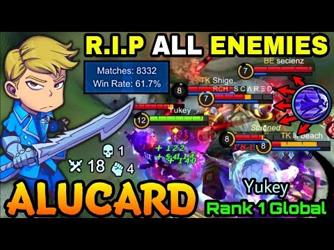 8.300+ Matches Alucard 8 MIN = LVL 15 and 9 MIN Full Build - Top 1 Global Alucard Yukey - MLBB