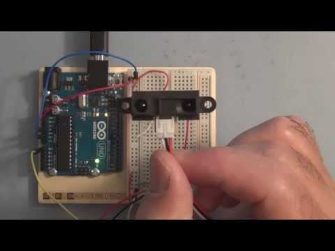 Sharp Distance Sensor 2y0a21 video