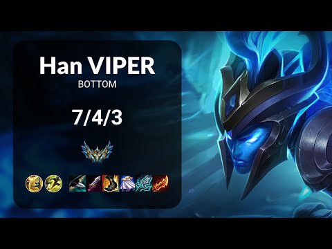 Han Viper Kalista vs Lucian BOTTOM - KR CHALLENGER Patch 15.9