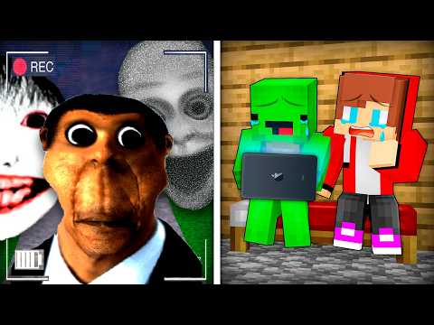 JJ and Mikey Got SCARY NEXTBOT on a Hidden Camera in Minecraft! - Maizen