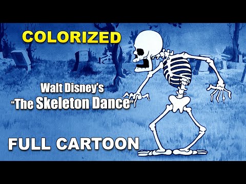 Walt Disney's "The Skeleton Dance" (1929) • COLORIZED