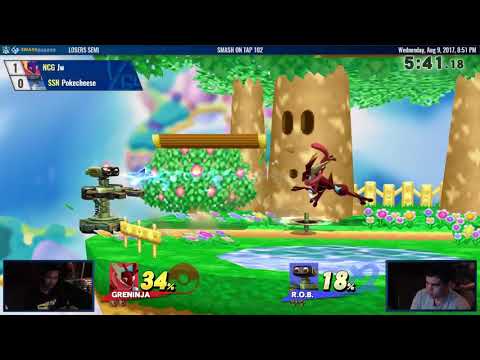 SOT 102 - Jw (Greninja) vs Pokecheese (ROB) - Smash 4 LSF
