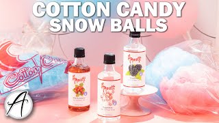 How to Make Cotton Candy Snow Balls | Flavoring Cotton Candy
