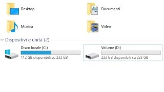 Hard disk , ssd non viene visto in risorse del computer