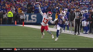 One-handed catch! Amari Cooper Mosses Chiefs DB for 30-yard gain