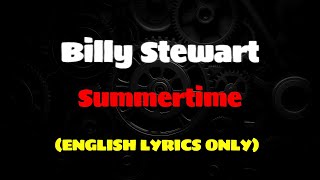 Billy Stewart - Summertime (ENGLISH LYRICS ONLY) #billystewart #summertime #lyrics