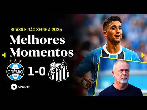 GRÊMIO VENCE A PRIMEIRA COM MANO E AFUNDA O SANTOS NA TABELA! GRÊMIO 1X0 SANTOS
