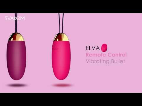 Видео Вибростимулятор бордовый со встроенным аккумулятором Elva Svakom