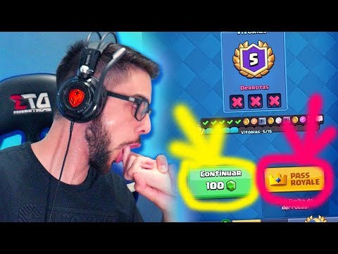 MEU CHUPA QUE TE DOU O PASSE DE BATALHA! 5 MINUTOS DEPOIS... CLASH ROYALE